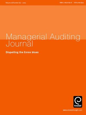 cover image of Managerial Auditing Journal, Volume 18, Issue 6 & 7